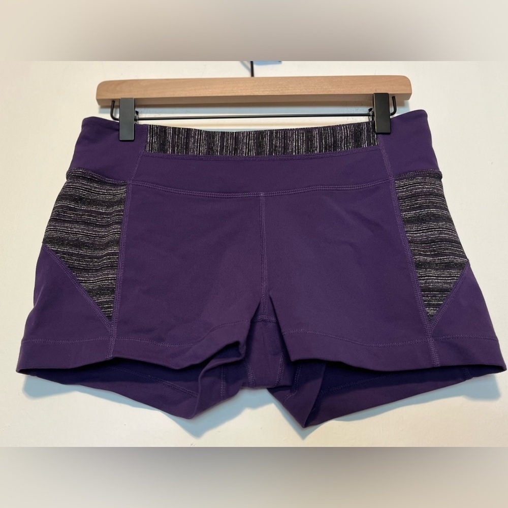 Women's Athleta All Align Shorts‎ UPF50+ Size L Purple